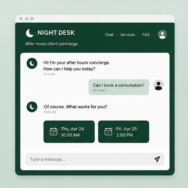 For Business — illustrative custom app concept